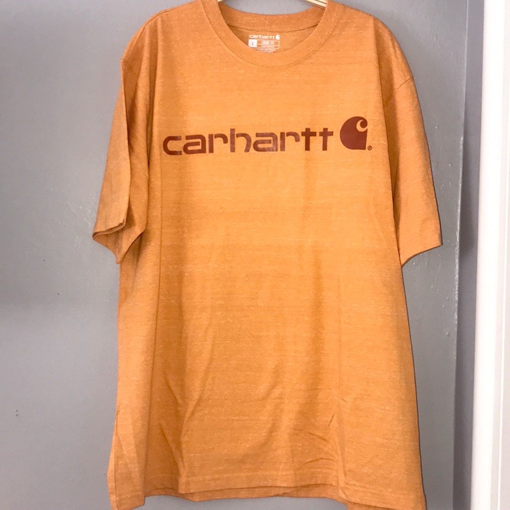 Carhartt Men's Loose Fit Heavyweight Short-Sleeve Logo Graphic T-Shirt